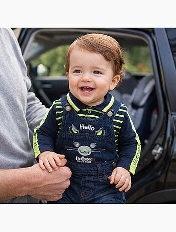 Lee Cooper - Ensemble Polo manches longues avec Salopette bébé
