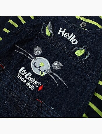 Lee Cooper - Ensemble Polo manches longues avec Salopette bébé