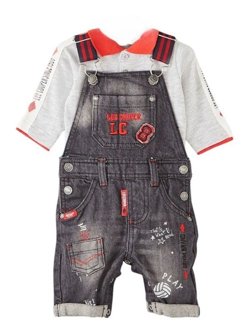 Lee Cooper - Ensemble ​​Polo salopette Imprimé Logo - Kiabi