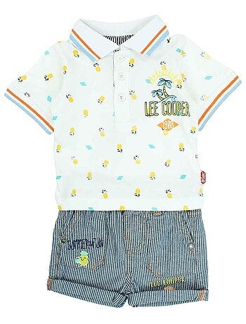 Lee Cooper - Ensemble ​​Polo short Imprimé Logo