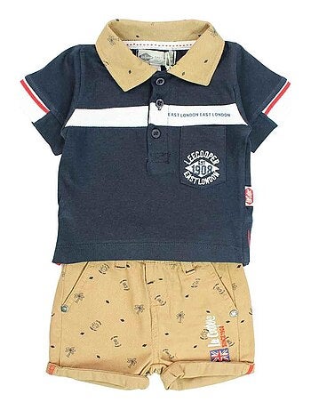 Lee Cooper - Ensemble ​​Polo short Imprimé Logo