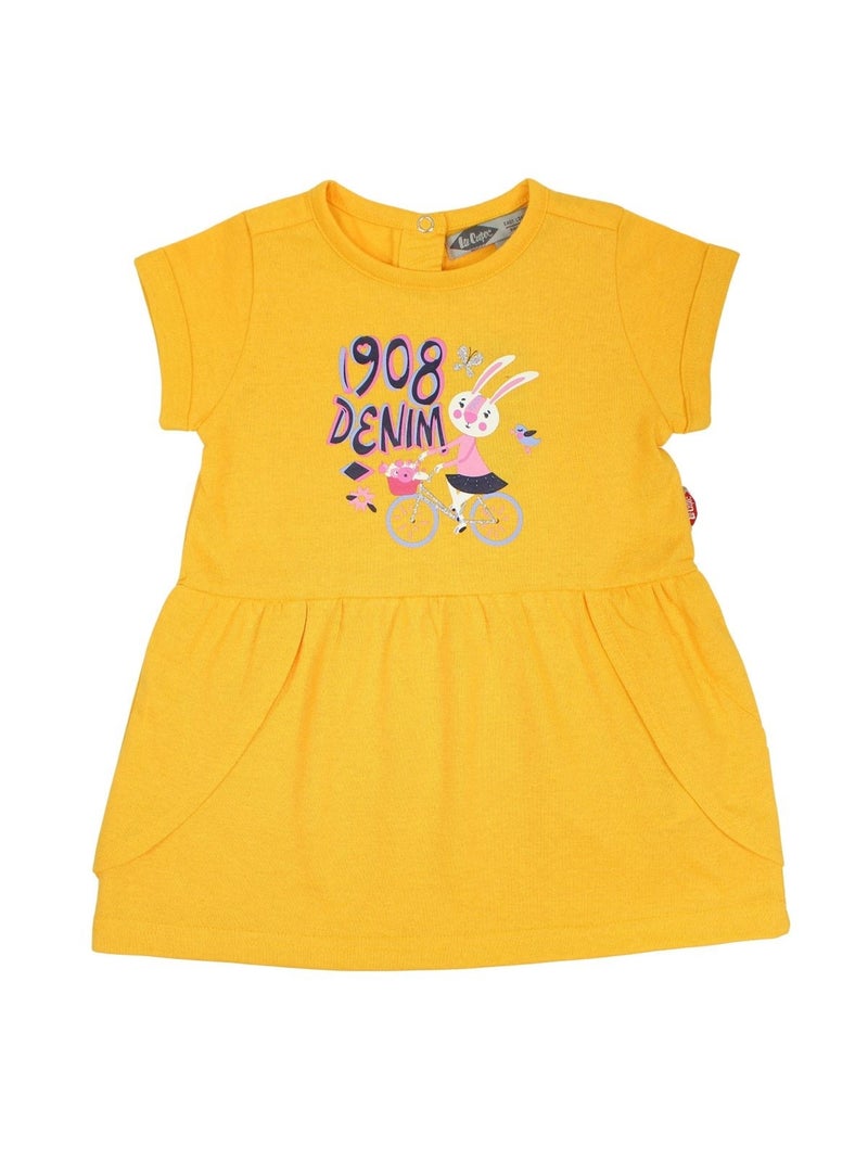 Lee Cooper - Ensemble Robe et Legging bébé Lee Cooper Jaune - Kiabi