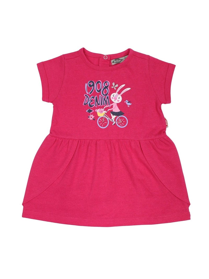 Lee Cooper - Ensemble Robe et Legging  bébé Lee Cooper Rose fushia - Kiabi