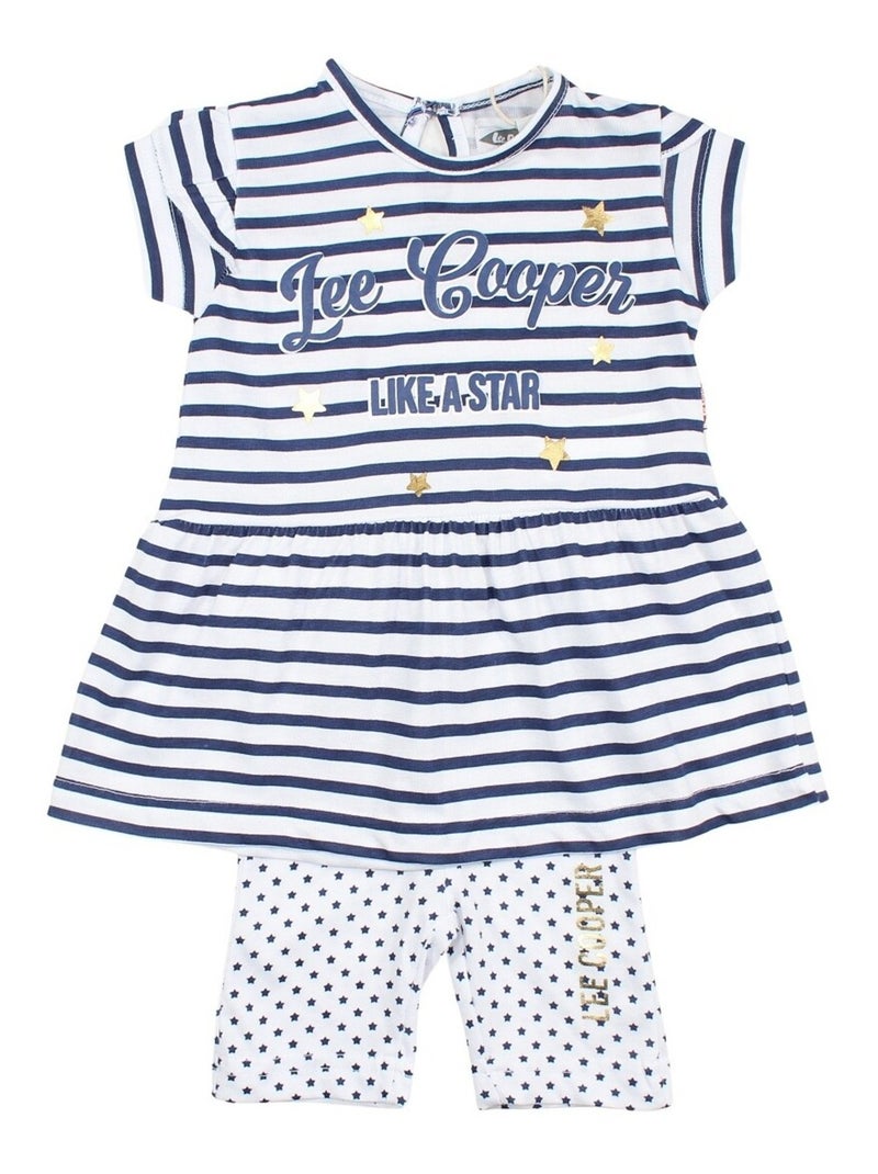Lee Cooper - Ensemble Robe legging Imprimé Lee Cooper Bleu marine - Kiabi