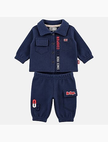 Lee cooper - ensemble surchemise boutonnée et pantalon de jogging