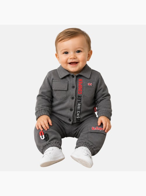 Lee cooper - ensemble surchemise boutonnée et pantalon de jogging - Kiabi Lee cooper - ensemble surchemise boutonnée et pantalon de jogging - Kiabi
