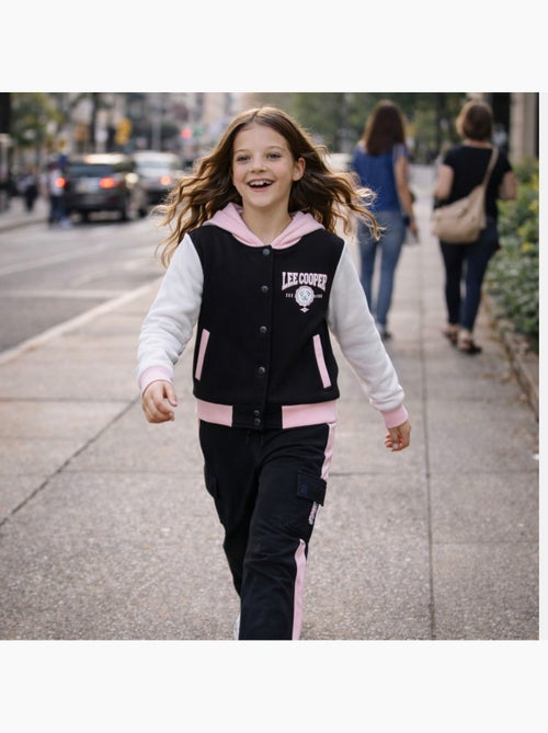 Lee Cooper - Ensemble survêtement fille avec une veste manches longues et un jogging - Kiabi