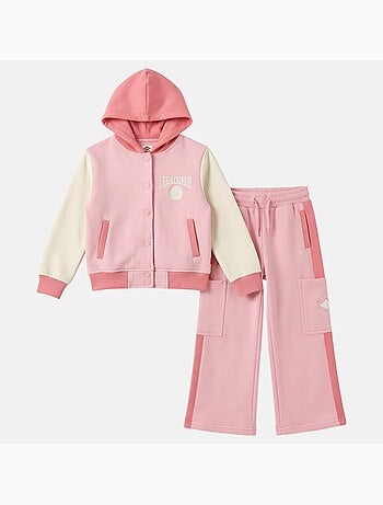 Lee Cooper - Ensemble survêtement fille avec une veste manches longues et un jogging