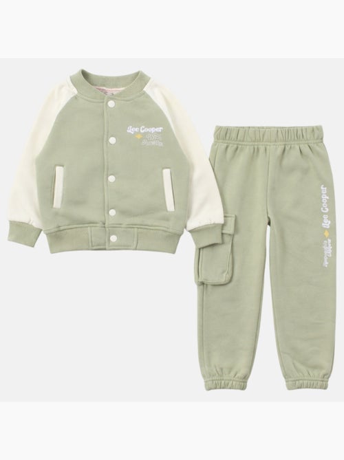 Lee Cooper - Ensemble survêtement fille avec une veste manches longues et un jogging - Kiabi