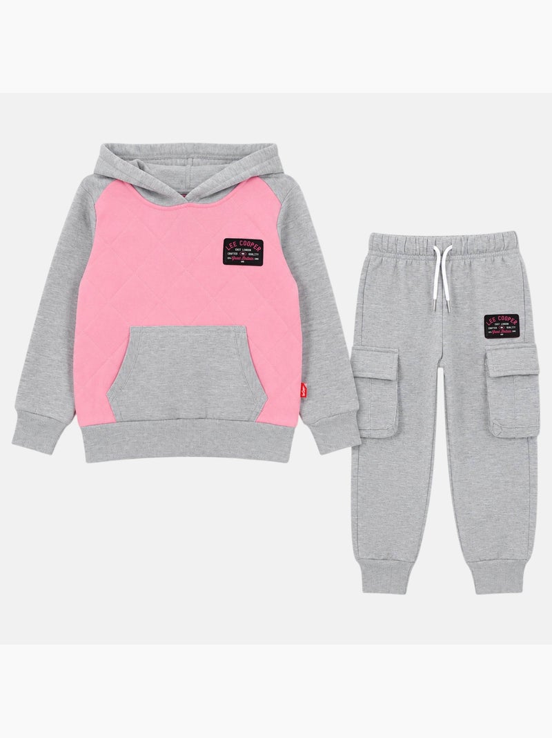 Lee cooper - ensemble sweat à capuche avec pantalon fille Gris - Kiabi