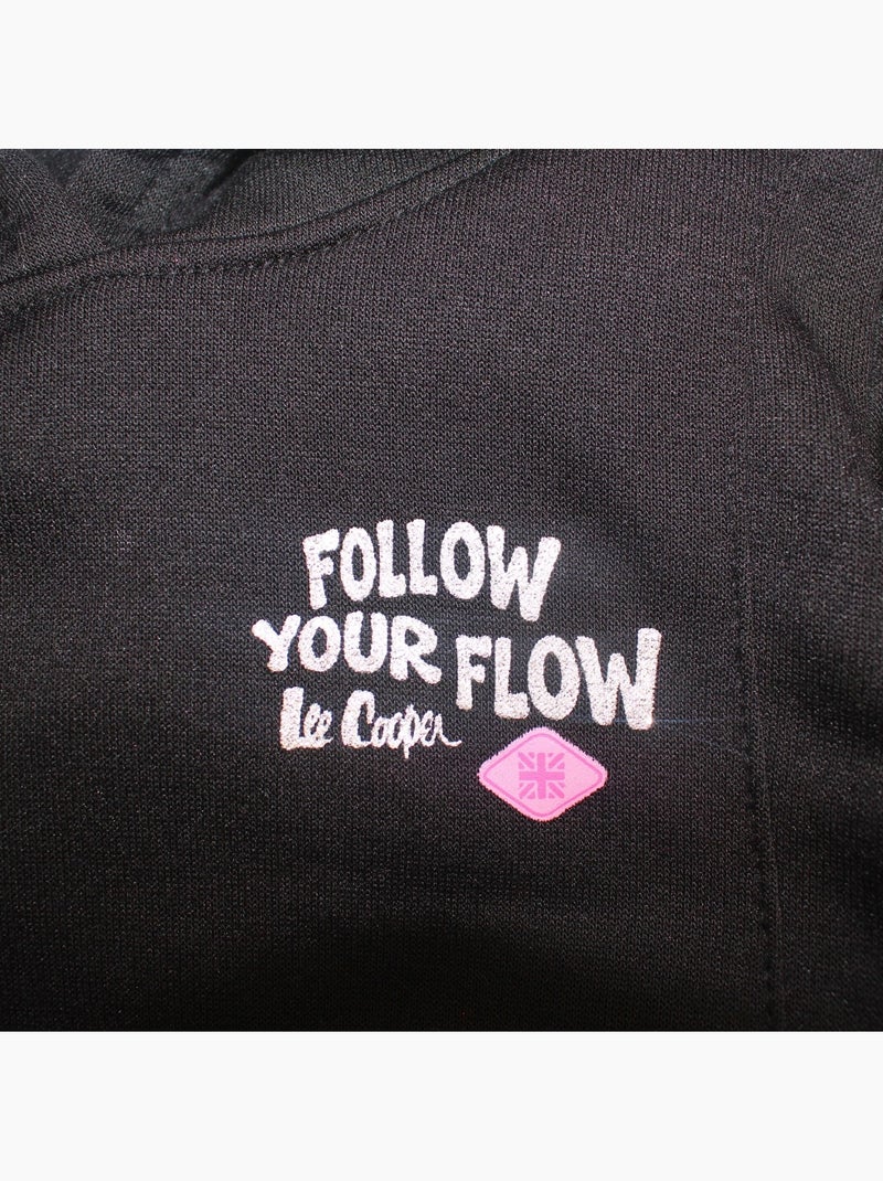 Lee cooper - ensemble sweat à capuche avec pantalon fille Noir - Kiabi
