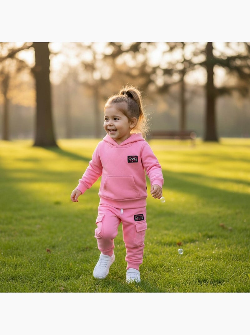Lee cooper - ensemble sweat à capuche avec pantalon fille Rose - Kiabi