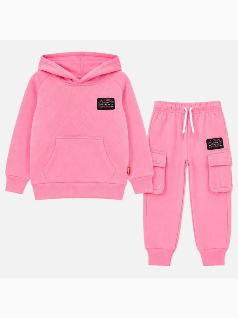 Lee cooper - ensemble sweat à capuche avec pantalon fille Rose - Kiabi