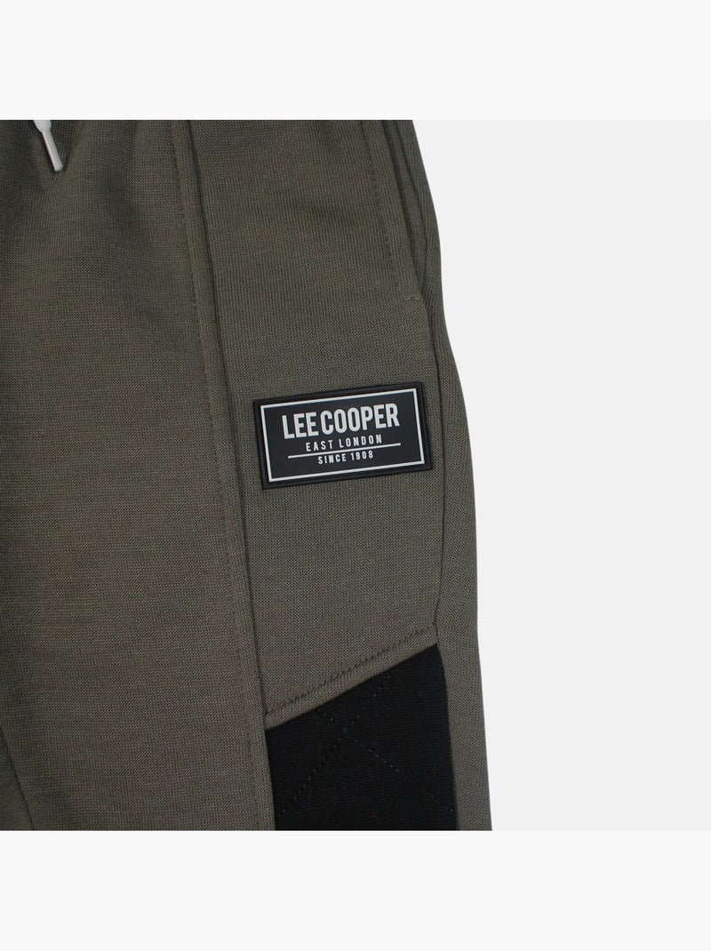Lee cooper - ensemble sweat à capuche et jogging cargo Kaki - Kiabi
