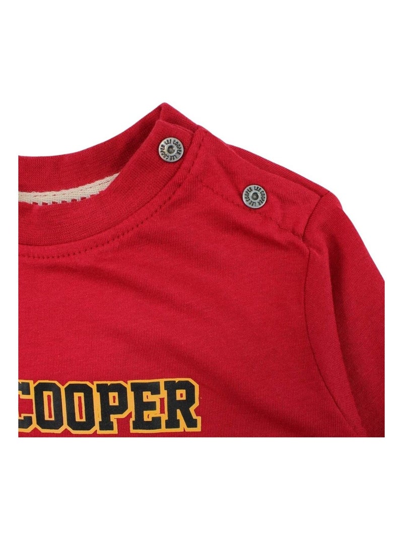 Lee Cooper - Ensemble Sweat à capuche et Pantalon bébé Lee Cooper Rouge - Kiabi