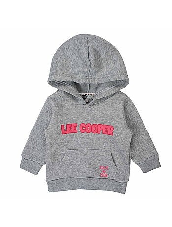 Lee Cooper - Ensemble Sweat à capuche et pantalon de jogging avec doudoune bébé fille .