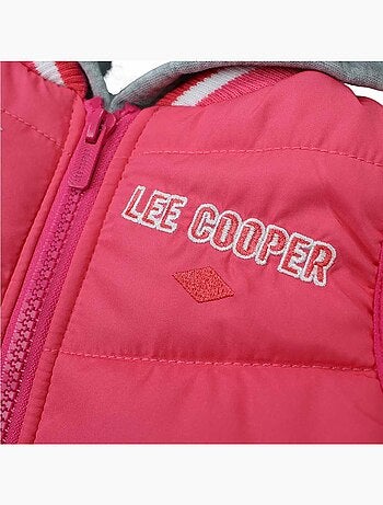 Lee Cooper - Ensemble Sweat à capuche et pantalon de jogging avec doudoune bébé fille .