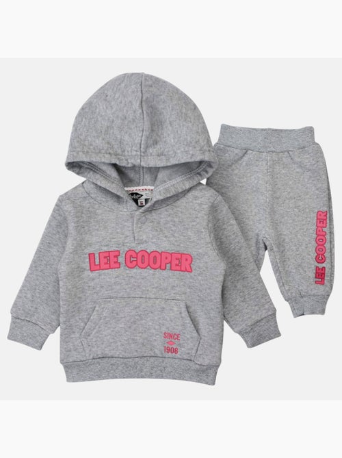 Lee Cooper - Ensemble Sweat à capuche et pantalon de jogging avec doudoune bébé fille Lee Cooper - Kiabi