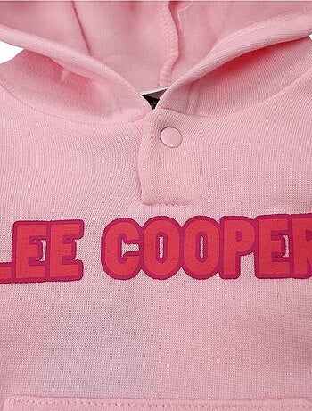 Lee Cooper - Ensemble Sweat à capuche et pantalon de jogging avec doudoune bébé fille Lee Cooper