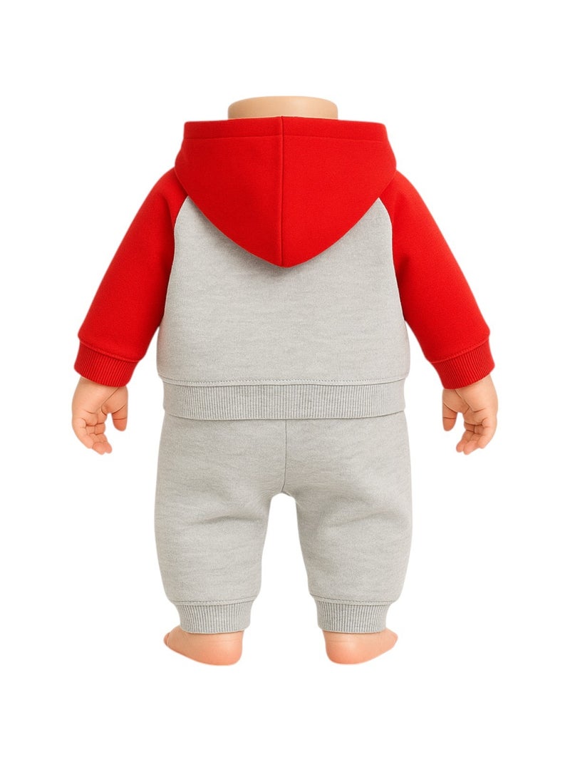 Lee Cooper - Ensemble Sweat à capuche et pantalon de Jogging bébé garçon Gris - Kiabi