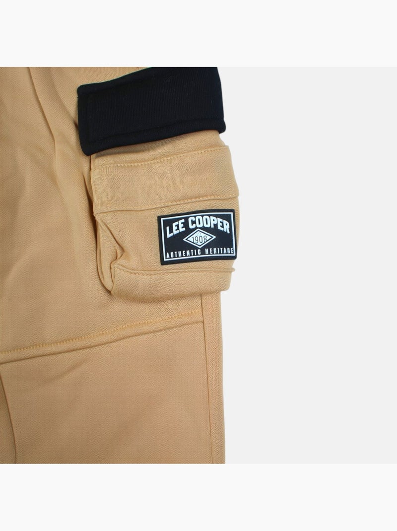 Lee cooper - ensemble sweat à capuche et pantalon de jogging cargo Beige - Kiabi