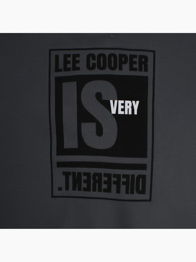 Lee cooper - ensemble sweat à capuche et pantalon de jogging cargo gris anthracite - Kiabi
