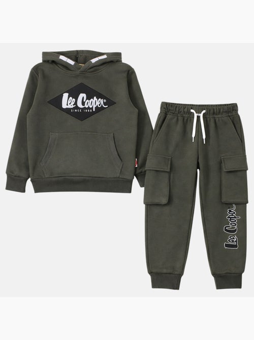 Lee cooper - ensemble sweat à capuche et pantalon de jogging cargo - Kiabi Lee cooper - ensemble sweat à capuche et pantalon de jogging cargo - Kiabi