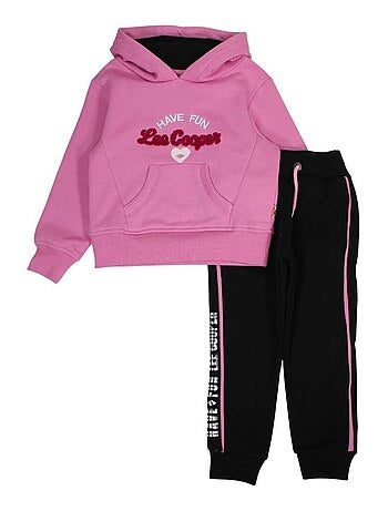 Lee Cooper - Ensemble Sweat à capuche et pantalon de jogging fille Lee Cooper