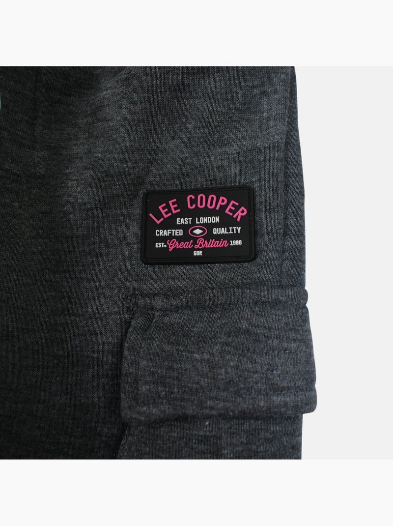 Lee cooper - ensemble sweat à capuche et pantalon de jogging gris anthracite - Kiabi