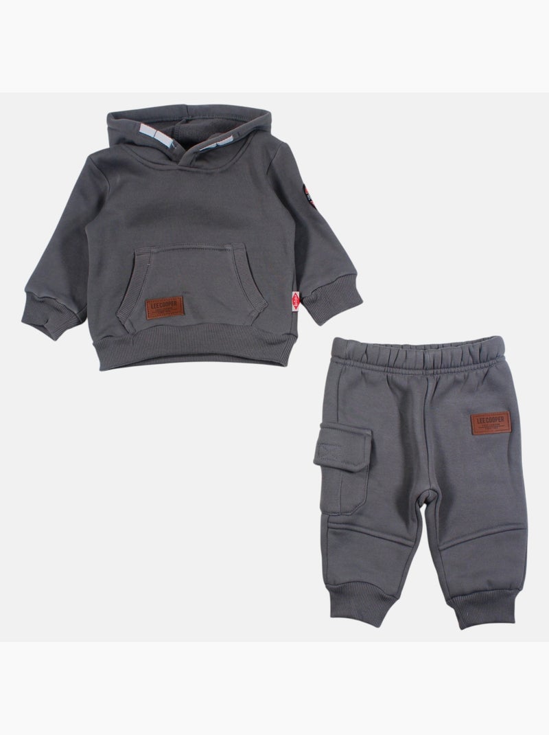 Lee cooper - ensemble sweat à capuche et pantalon de jogging Gris - Kiabi