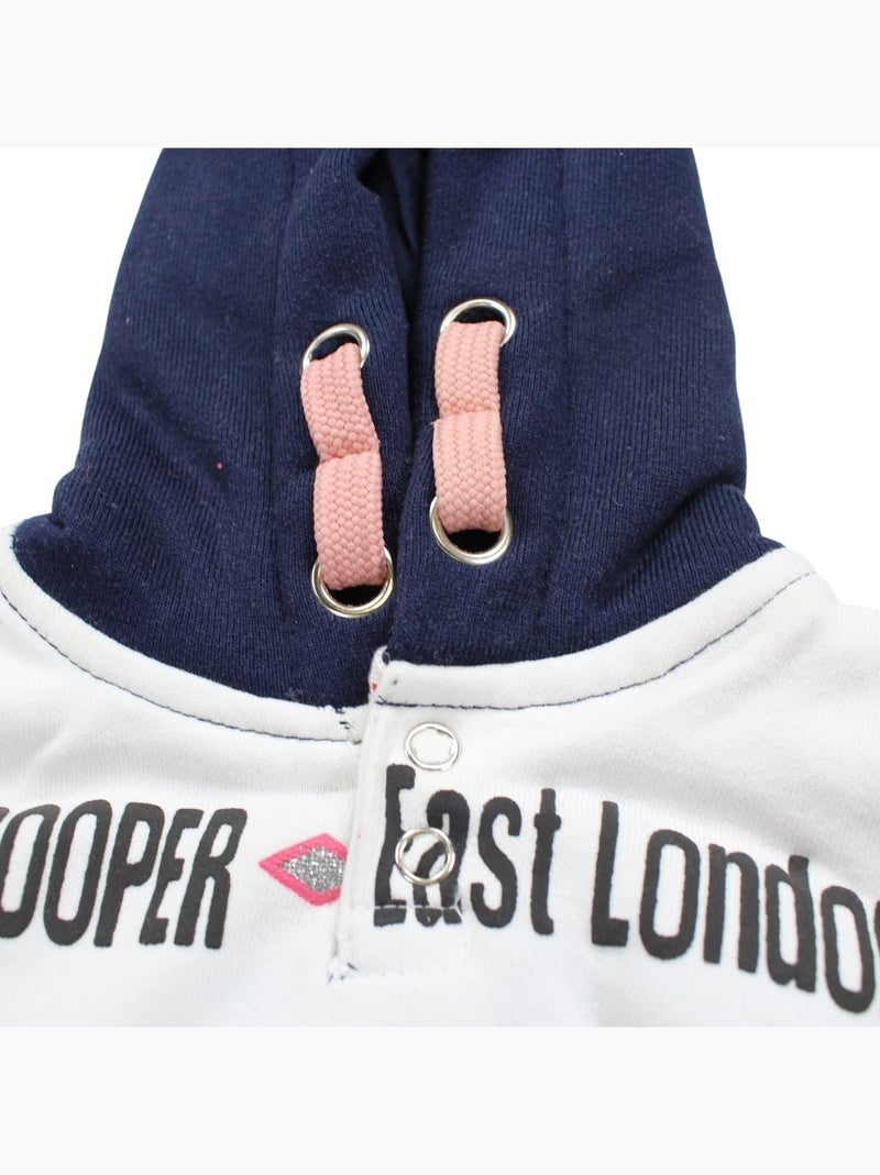 Lee cooper - ensemble sweat à capuche et pantalon de jogging, poche kangourou Bleu marine - Kiabi