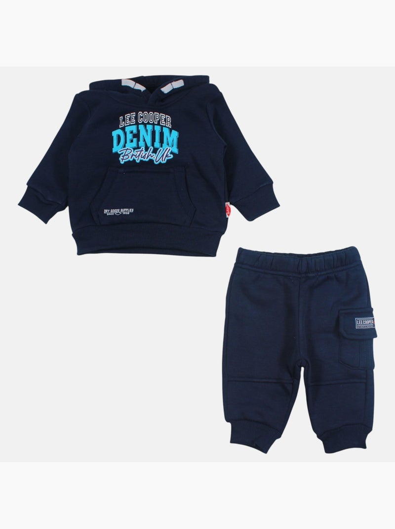Lee cooper - ensemble sweat à capuche et pantalon garçon Bleu marine - Kiabi