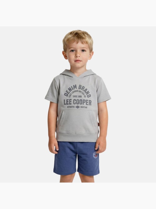 Lee Cooper - Ensemble sweat à capuche manches courtes et short garçon - Kiabi Lee Cooper - Ensemble sweat à capuche manches courtes et short garçon - Kiabi