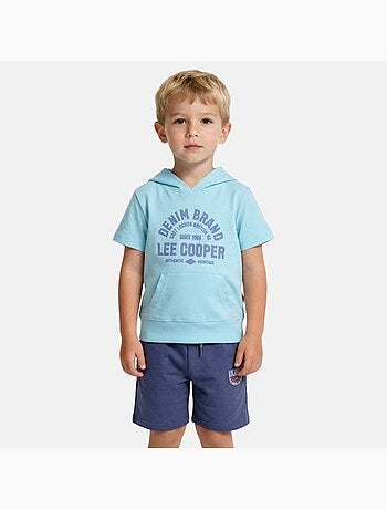 Lee Cooper - Ensemble sweat à capuche manches courtes et short garçon