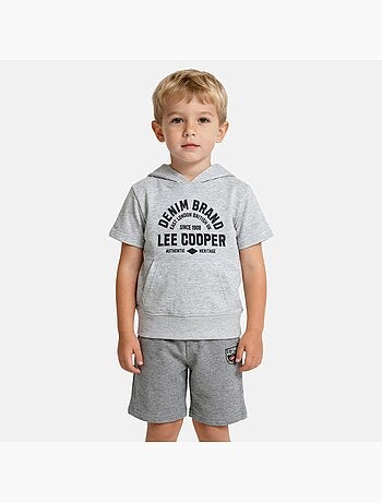 Lee Cooper - Ensemble sweat à capuche manches courtes et short garçon