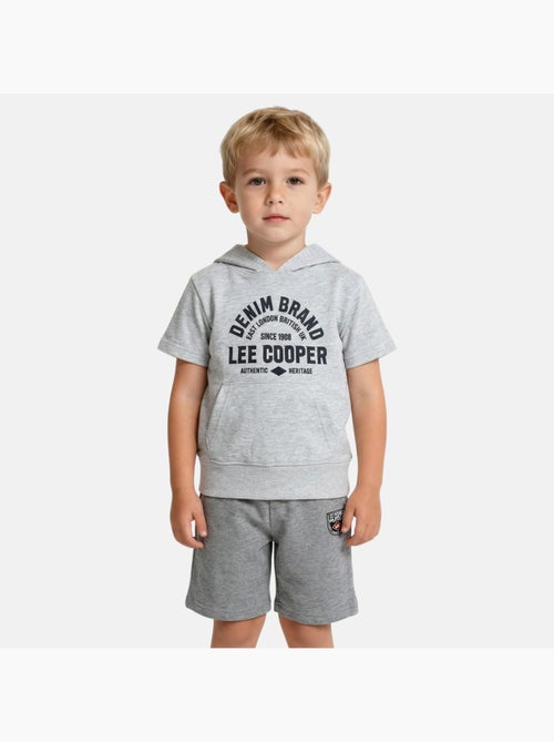 Lee Cooper - Ensemble sweat à capuche manches courtes et short garçon - Kiabi
