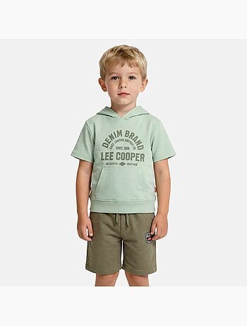 Lee Cooper - Ensemble sweat à capuche manches courtes et short garçon