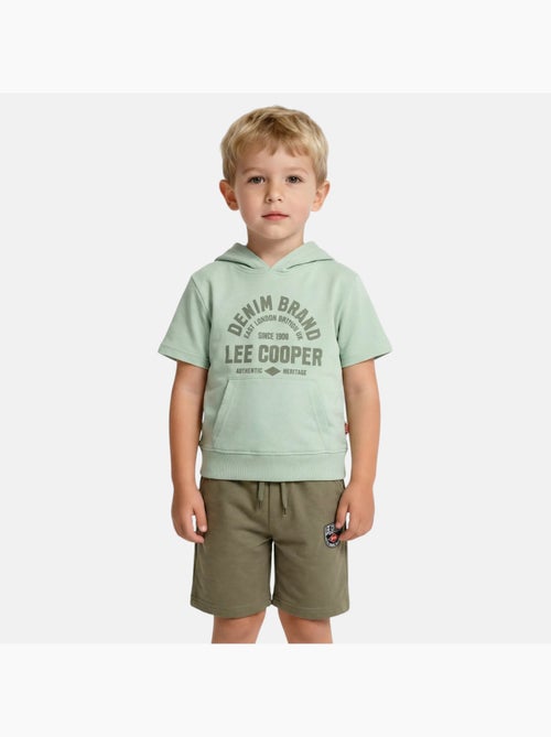 Lee Cooper - Ensemble sweat à capuche manches courtes et short garçon - Kiabi Lee Cooper - Ensemble sweat à capuche manches courtes et short garçon - Kiabi