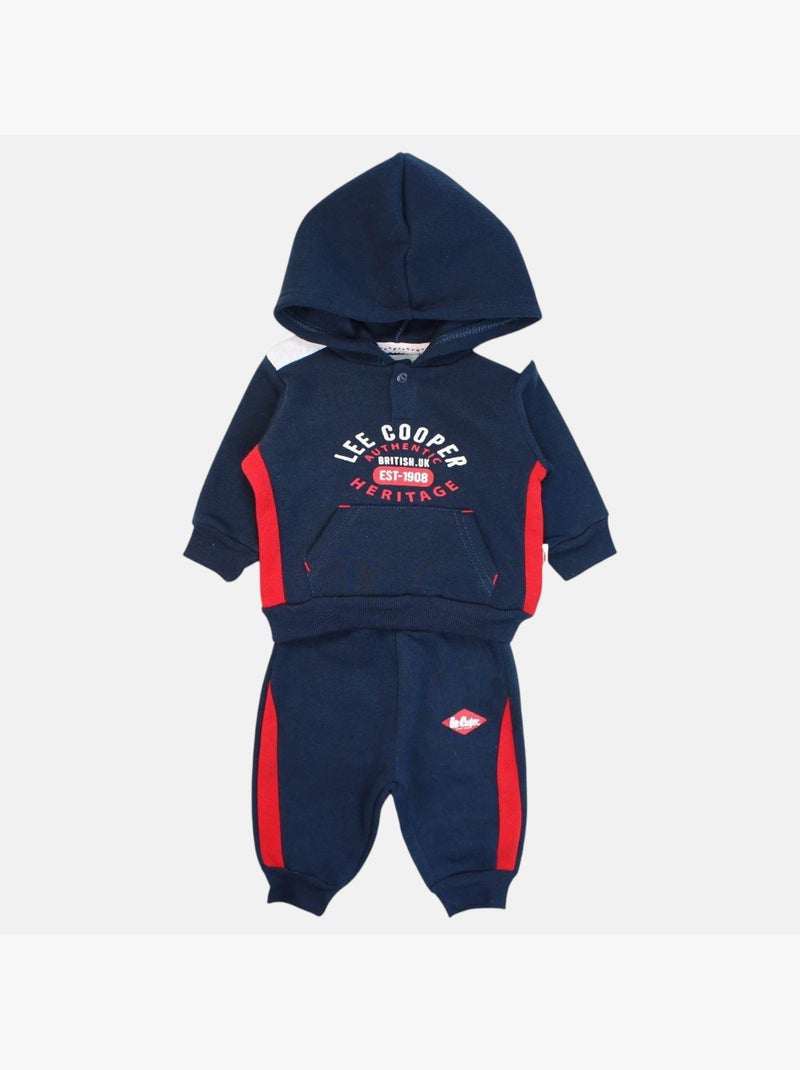 Lee Cooper - Ensemble sweat capuche et pantalon jogging bébé Bleu marine - Kiabi