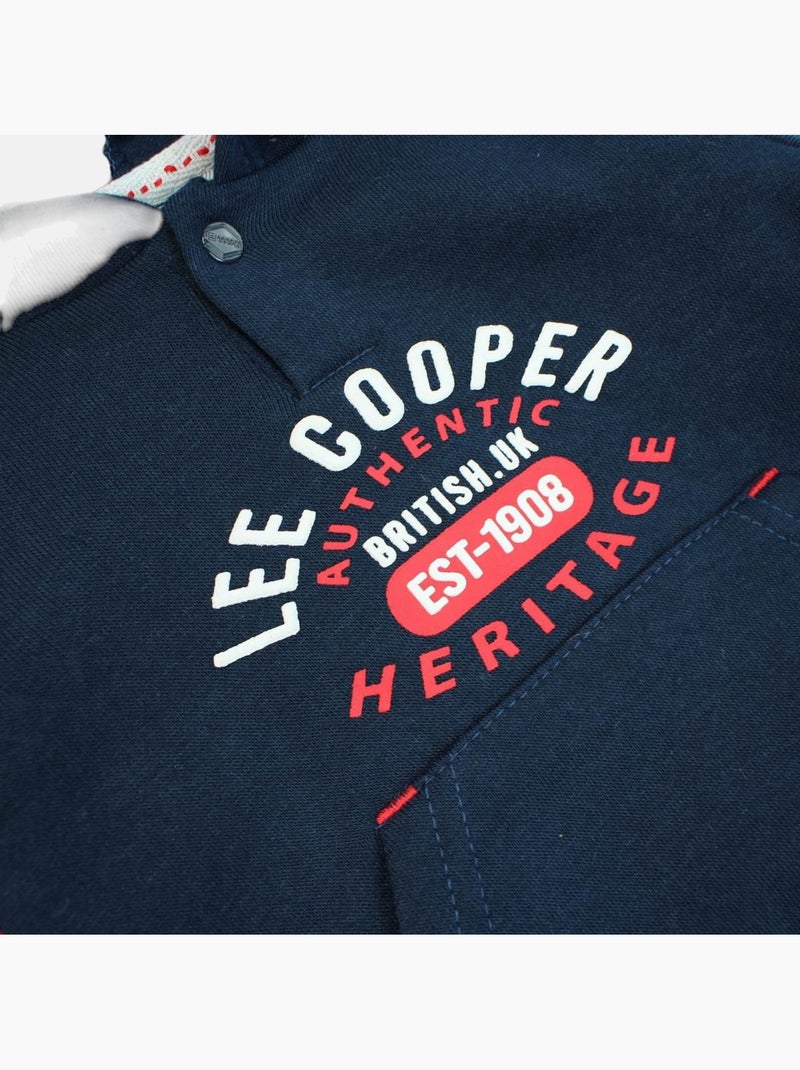 Lee Cooper - Ensemble sweat capuche et pantalon jogging bébé Bleu marine - Kiabi