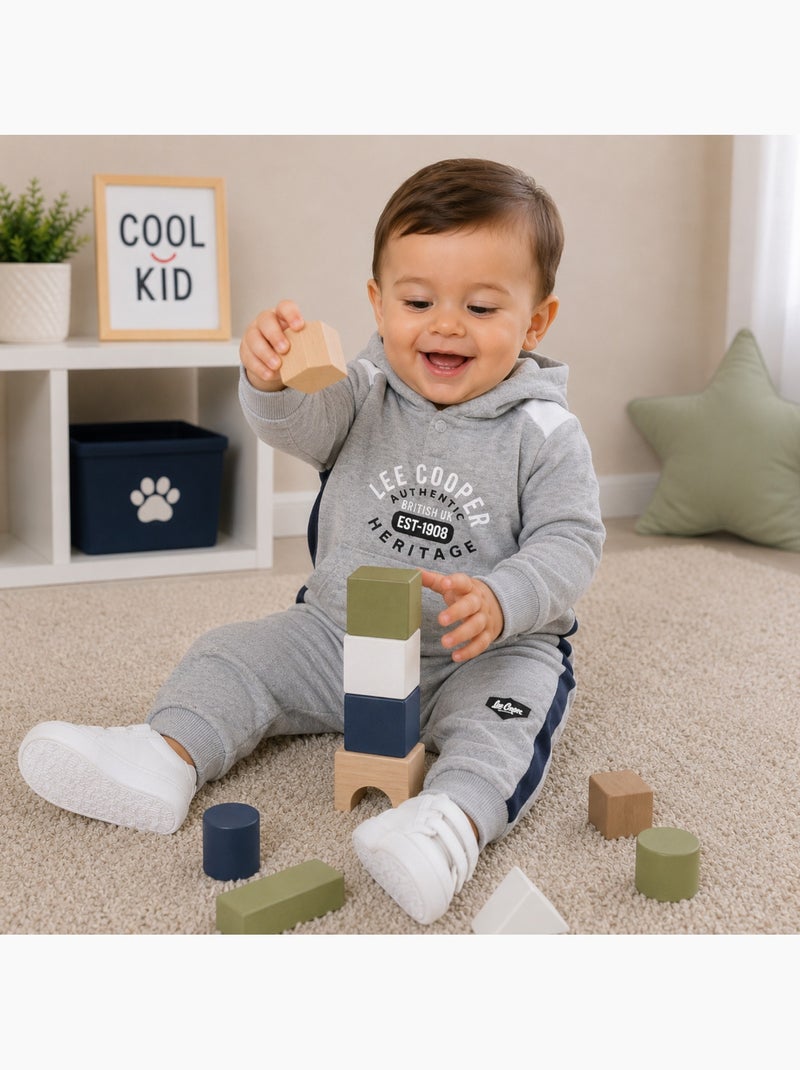 Lee Cooper - Ensemble sweat capuche et pantalon jogging bébé Gris - Kiabi