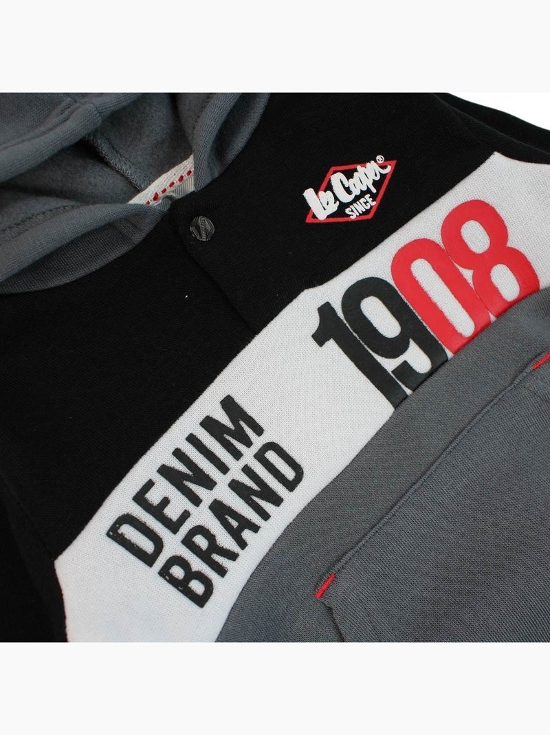 Lee Cooper - Ensemble sweat capuche et pantalon jogging bébé Gris foncé - Kiabi