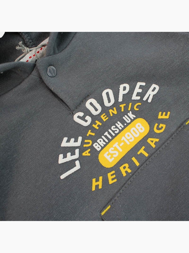 Lee Cooper - Ensemble sweat capuche et pantalon jogging bébé Kaki - Kiabi