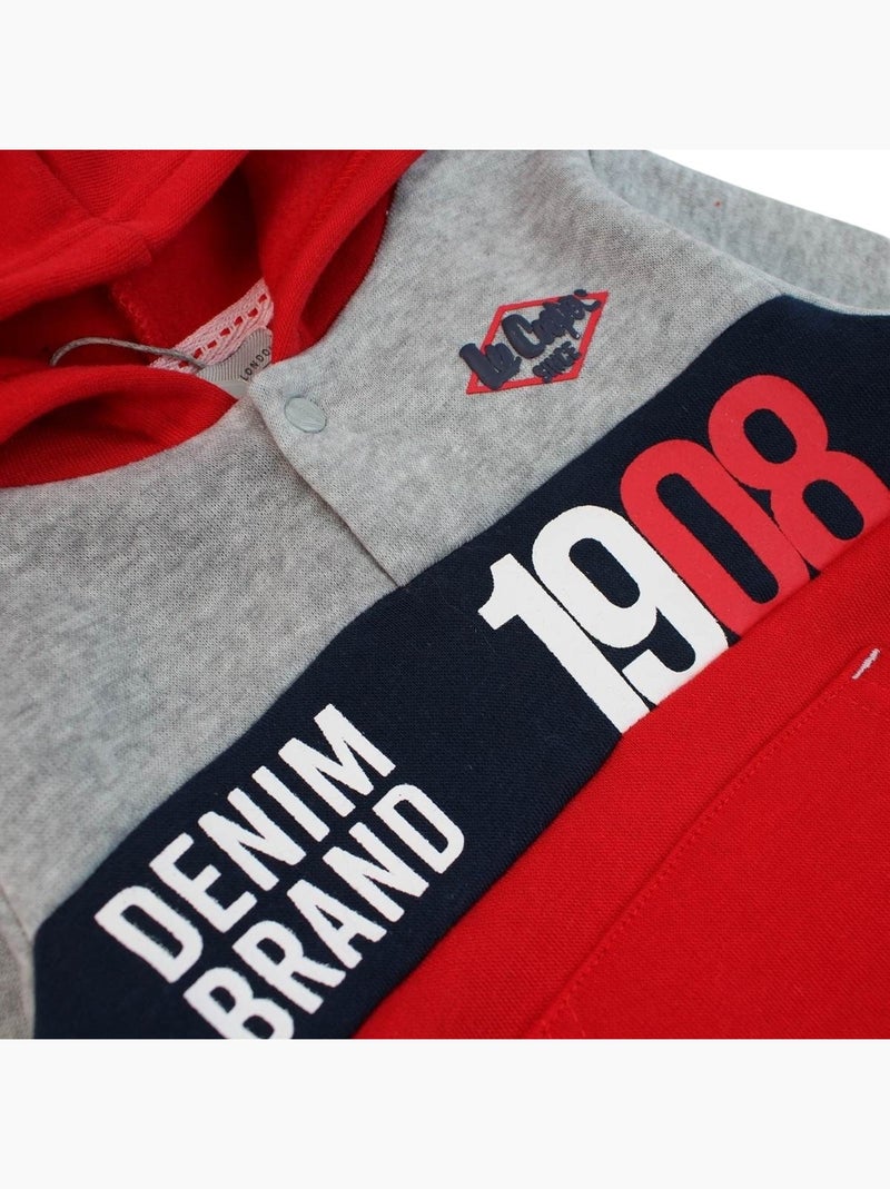 Lee Cooper - Ensemble sweat capuche et pantalon jogging bébé Rouge - Kiabi