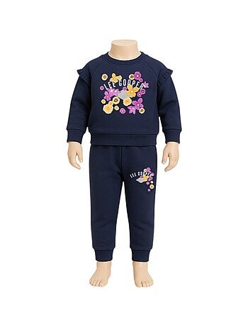 Lee Cooper - Ensemble Sweat et pantalon de Jogging bébé fille .