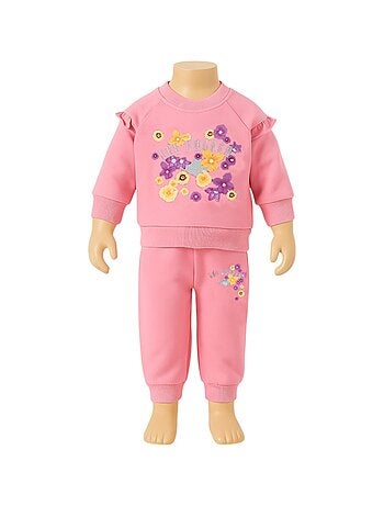 Lee Cooper - Ensemble Sweat et pantalon de Jogging bébé fille .