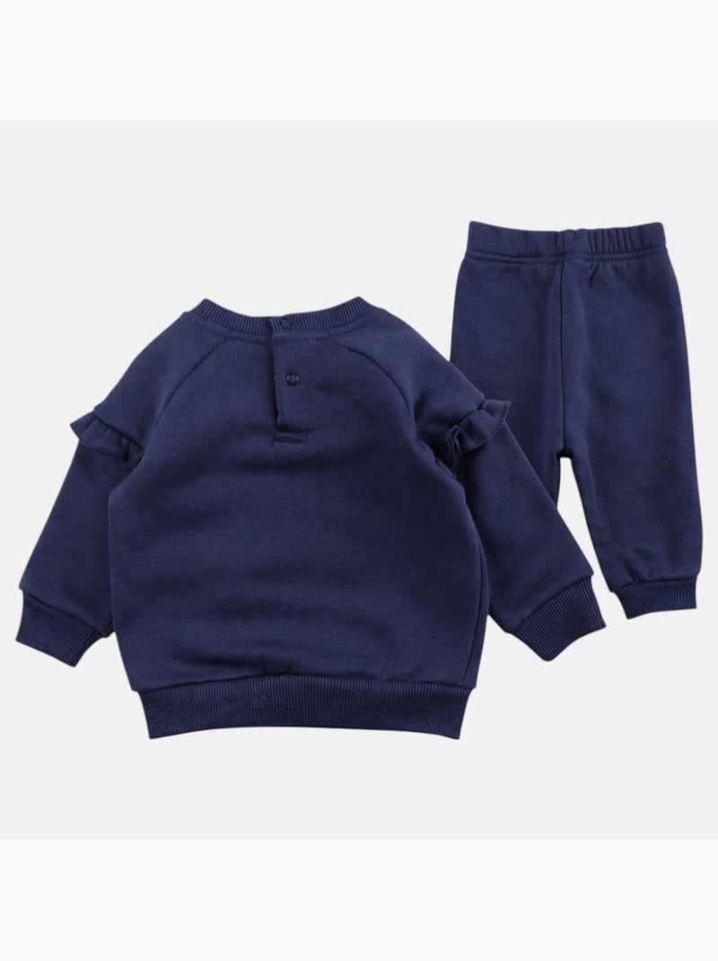 Lee Cooper - Ensemble Sweat et pantalon de Jogging bébé fille Bleu marine - Kiabi