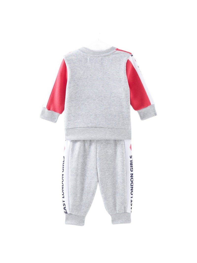 Lee Cooper - Ensemble Sweat et pantalon de jogging bébé fille Gris - Kiabi
