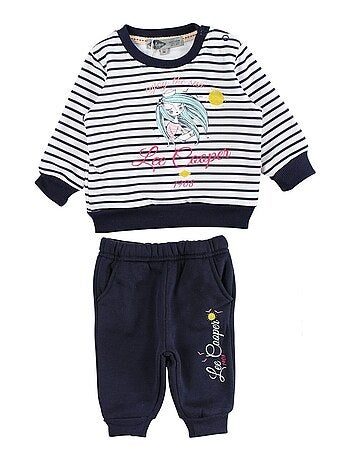 Lee Cooper - Ensemble Sweat et pantalon de Jogging bébé fille Lee Cooper