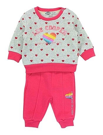 Lee Cooper - Ensemble Sweat et pantalon de Jogging bébé fille Lee Cooper